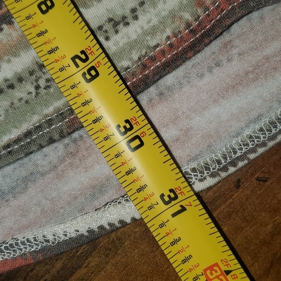 Earthtones Cream Tan Orange Sleeveless Tanktop 1X - Picture 3 of 8